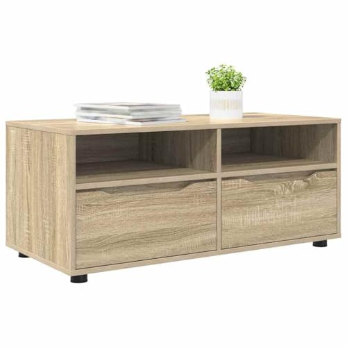 vidaXL TV-Schränk 100 x 48 x 43 cm Sonoma-Eiche Holzwerkstoff