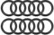 sourcing map 10 Stück Metrische Nitrilkautschuk O-Ringe Dichtung 38mm AD 28mm ID 5mm Breite