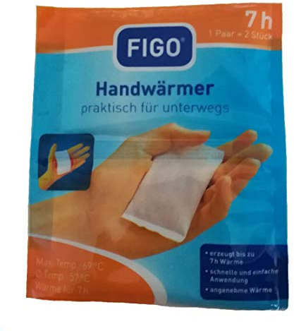 FIGO Handwärmer 1 Paar Wärmekissen Wärmepack Taschenwärmern Winter Kälte Heizkissen Thermo testen