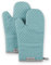 KitchenAid Oven Mitt Set, Cotton, Aqua Sky, 7x12.5