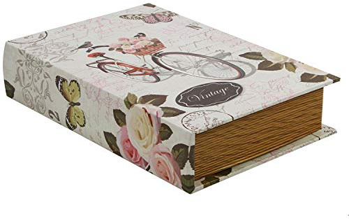 SAFE Buchbox Nostalgie Mini zur dekorativen Aufbewahrung | Kleine Aufbewahrungsbox im nostalgischen Buchdesign für persönliche Gegenstände und eine unauffällige Platzierung im Regal