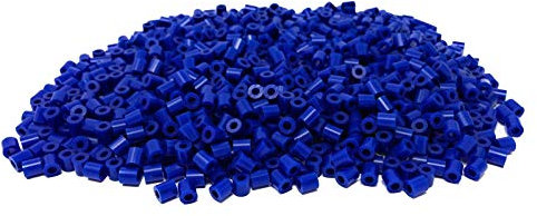 WS UK 1000 Stück Sicherungsperlen 5 mm Midi – funktioniert wie Hama Perlen [dunkelblau]
