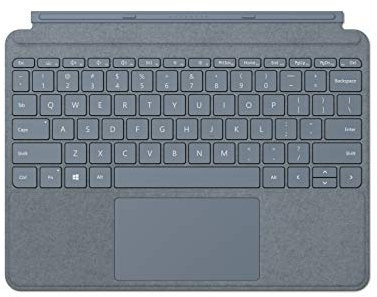 Microsoft Surface Go Signa Type Cover - Teclado compatible con Surface Go, Azul hielo (Alcántara)