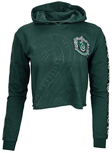 Harry Potter Lizenzprodukt Slytherin House Kapuzenpullover für Damen und Mädchen, grün, 46
