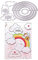 Xurgm DUTF Rainbow cloud embossed knife mold, Acrylic