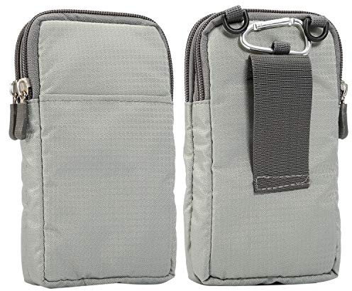 Handy Gürteltasche Nylon, Männertaschen Umhängetasche Klein, 6.9” Vertikal Handytasche zum Umhängen Damen Tasche für Handy Waist Pouch Geldbörse Portemonnaie zum iPhone 15 14 13 12 11 Pro Max 8 7 Plus