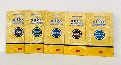 Artdeco Pintura en polvo para tela, 13 g, color negro