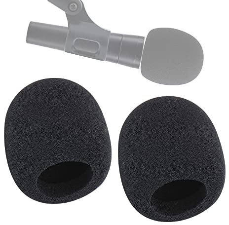 WIBOND SM58 Mic Foam Cover - Pop Filter Customized for Shure SM58 Microphone Windscreen Reduce Wind Noises (2 PCS)