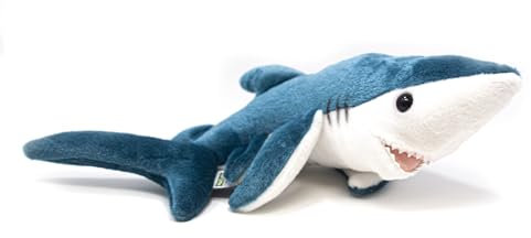Plüsch Blauer Hai Kuscheltier 40 cm - Tiere Spielzeug Kuscheltiere Geschenk - Haie Kuscheltiere/Tiere