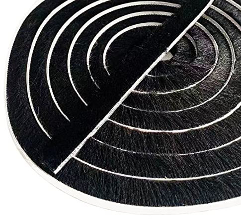 Draft Excluder for Windows, 5 m (L) x 9 mm (B) x 15 mm (T), Draft Excluder Tape, Window Seal Strip, Door Brush Strip, Door Insulation Strip, Black