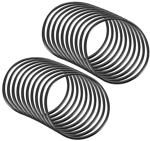 QUARKZMAN 50 Stücke Nitrilkautschuk O-Ring Ersatzgummi Abdichtung 40mm x 36mm x 2mm für Wasserhahn Klempner Reparatur Dichtung Verbindung, Schwarz