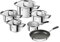 CORNELIA POLETTO BY ZWILLING Kochtopf-Set mit Pfanne, 6-teilig, 4 Deckel, Induktionsgeeignet, Edelstahl, mit Glasdeckel