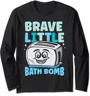 Brave kleine Badebombe Lustige Toaster-Badebombe Langarmshirt