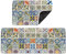 HOMELUX Badezimmerteppich 2 Teilig Badematte, Weicher Badeteppich, Badezimmer Set, Badvorleger rutschfest Waschbar, Flauschiger, Saugfähige Duschvorleger, 50×160 cm+50×80 cm, Für Badezimmer, 2A2BLY