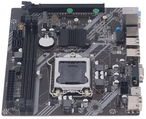 Elprico Scheda Madre da Gioco H61 S per Processori LGA 1155, Slot DDR3 a Doppio Canale Interfaccia SATA2.0 Scheda Madre del Computer LGA1155 M.2