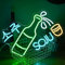 alkkign Soju - Letrero de neón coreano Soju con luz de neón LED de vidrio Soju, letrero de neón coreano para bar, restaurante, cocina, restaurante, decoración de bodega