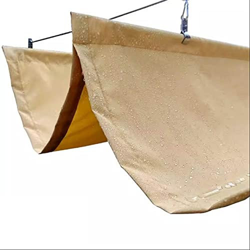 Rygcrud Voile D'ombrage Rétractable Imperméable, Remplacement Auvent De Pergola, Auvent De Terrasse Extérieur Fil Coulissant Pare-Soleil De Toit pour Terrasse De Maison en Verre(1.2x5m)
