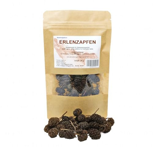 Garnelengarten® Erlenzapfen - natürlicher Wasseraufbereiter für Süßwasseraquarien (25 g)