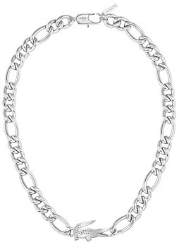 Lacoste Collier en Chaîne Pour Homme et Femme Collection CROCODILE en Acier Inoxydable avec un Charm en forme de Crocodile - 2040371