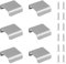 MOROBOR 6 Pack Cabinet Handles, Finger Edge Pulls Stainless Steel Invisible Wardrobe Pulls Drawer Edge Pulls Recessed Concealed Handles for Drawers Closets(38mm, Brushed Silver)
