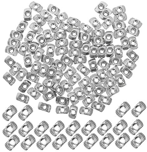 Hohopeti 100stücke Nut Aluminium Profilmutter Nickelbeschichtete T-nutensteine Für Aluminium-extrusionen Einfaches Einsetzen Montage