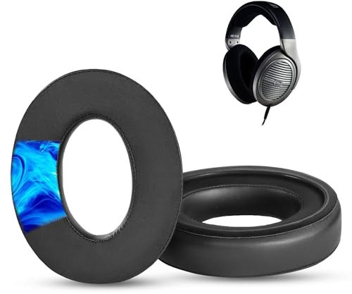 HD518 Ohrpolster Ersatz Kissen für Sennheiser HD518, HD598, HD598CS, HD598SE, HD599, HD560S, HD620S, HD569, HD579, HMEC 250 Kopfhörer – Ohrpolster mit kühlender Gel-Schicht & Memory-Schaum