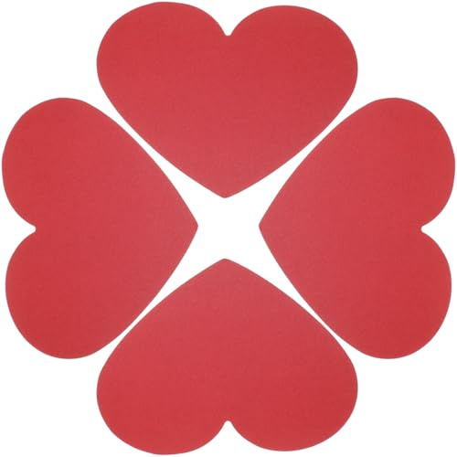 POPETPOP 40 Stück Karte Valentinstag, Karten Zum Beschriften, Rote Herz Blanko Karten für Valentinstag Basteln Und Dekoration Pinnwände, Wände, Klassenzimmerdekorationen, Kinder lieben Frieden Schule