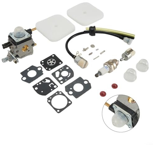 Kit carburateur à 2 temps - Filtre à air - Kit d'allumage pour motoculteur à 2 temps pour motoculteur Mantis 7222, 7225, 7230, 7234, remplace C1UK54A