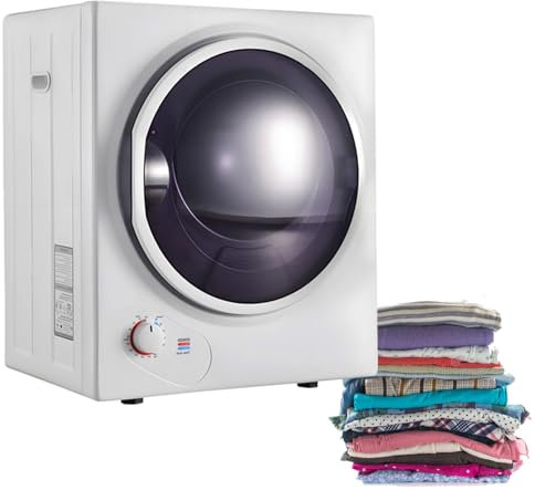 KCHBSE Leiser Mini Ablufttrockner (850W) mit PTC-Technologie | Frontlader, 65°C Trockentemperatur | 2 Filter, 200-Min-Timer | Für Wohnung/Haushalt，49×41,5 58,8 cm