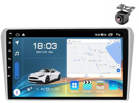 Android 15 Car Radio para Toyota Avensis T25 2002 2003 2004 2005-2008 NAVEGACIÓN GPS con Pantalla Táctil 9 Pulgadas Reproductor Multimedia Autoradio RDS FM Carplay Android Auto (Y3 8Core 2+64G)
