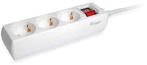 REGLETA EQUIP CON 3 TOMAS CABLE DE RED DE 1.5 METROS Y BOTON DE APAGADO ENCENDIDO