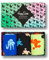 Happy Socks 3-Pack 3-Pack Animal Socks Set, farbenfrohe und fröhliche, Socken für Männer und Frauen, Schwarz-Blau-Grün-Orange-Rosa (41-46)