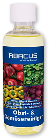 ABACUS® Gemüsereiniger, Obstreiniger, Lebensmittelreiniger, schonend für Lebensmittel, wirkt gegen Pestizide und Würmer, ohne Konservierungsstoffe- Obst- & Gemüsereiniger 1x 300ml (4148)