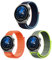 ZoRoll 3 Pezzi 22mm Cinturino per Huawei Watch GT 5 46 mm/GT 5 Pro 46 mm/4/4 Pro/4/GT 3 Pro/Ultimate/Buds, Nylon Ricambio Bracciale per Huawei Watch GT 2 46mm - Giallo verde+Blu Scuro+Arancia