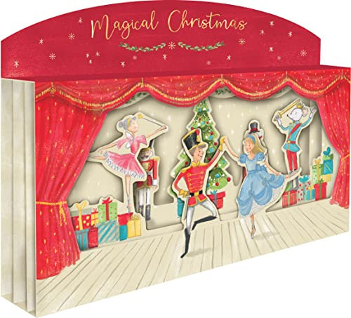 Magical Christmas Spectacular 3D Nutcracker Scene Christmas Card Freestanding XSPT015