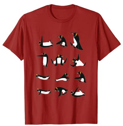 Lustiges Pinguin macht Yoga Meditation T-Shirt T-Shirt