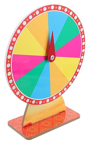 Happyyami Desktop-Preisrad 30 cm Tisch-Glücksrad Rotierendes Rouletterad Für Die Karnevalsspielrad-Messe