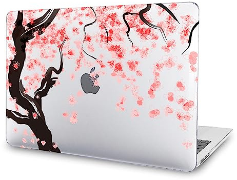 Gusumi Compatible with MacBook Air 13 inch Case 2022 2021-2018 M1 A2337 A2179 A1932 with Retina Display Touch ID, Protective Plastic Hard Shell Case, Cherry Tree