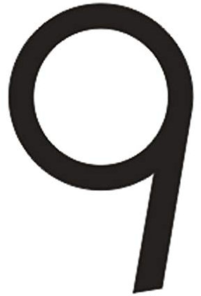 TYNXK House Number Plate House Numbers Acrylic 3D Modern Door Plates Stainless Steel Letter Sign Plate Address Number for House (Color : 9, Size : 16CM_SIDE PAINTED BLACK)