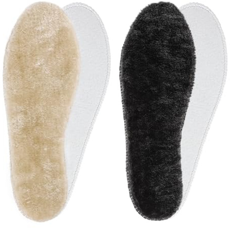 riemot 2 Paires de Semelles Thermiques Femme et Homme, Douces et Chaudes | Confort moelleux pour l’hiver, idéal pour bottes, bottes de pluie et chaussons quand les semelles d’origine sont fines