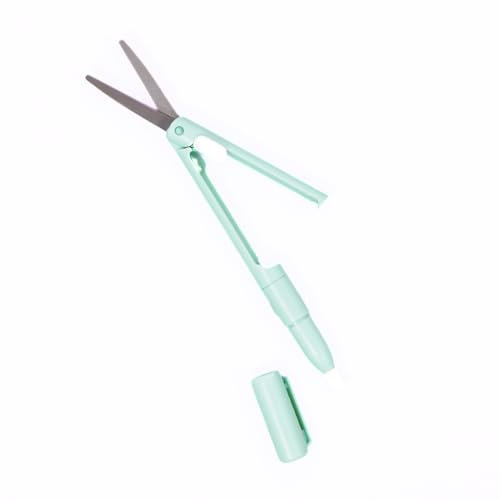 Craftelier - 2 in 1 Cutting Tool Including Scalpel Cutter and Scissors | Easy to Use and Ideal for Transporting | Approximate Size 13.5cm - Turquoise