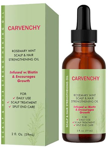 NARTAIL Rosemary Oil for Hair Growth Organic,100% Pure Organic Curly Damaged Hair,Rosemary Essential Oils Dry Itchy Scalp Improves Blood Circulation Thicker Stronger 60ML