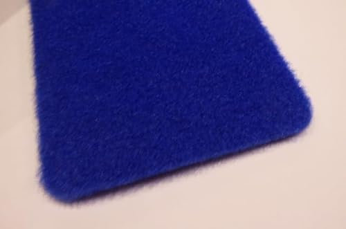 12,90 Euro/m² Teppich Meterware Autoteppich feiner dünner Velourstoff Vließ blau