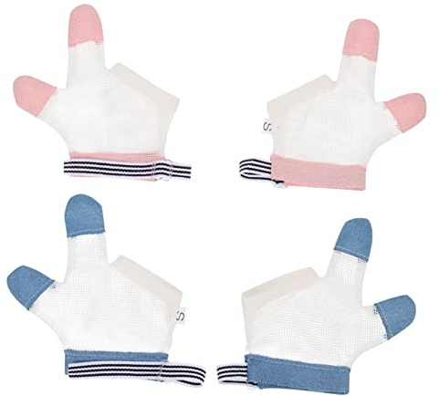 ifundom 8 Pares De Guantes Para Morder Anillos Red De Protección Escudo Infantil