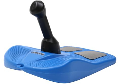 MUWO „Snowslider“ Schneebob – Robuster Rodelspaß aus Polypropylen, Leicht & Schnell, Gepolsterte Sitzfläche mit Anti-Rutsch-Noppen, 53×32 cm (blau)