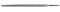 Forum Werkstattfeile DIN 7261 D 150 mm H3 Vierkant (DIN7261D Feile 4-kant-Feile) Länge: 150 mm/Hieb: 3/Querschnitt: 6,0 mm