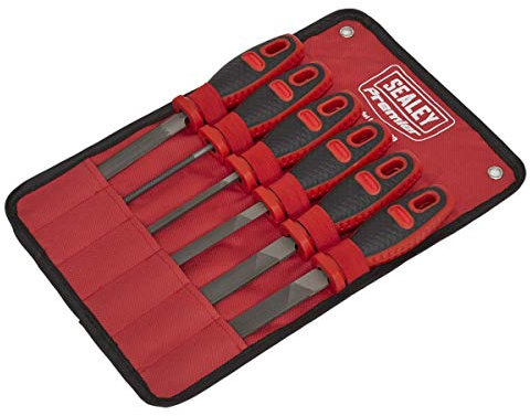 Sealey AK580 Engineer's File Set, Multi-Colour, Set of 6 Piece, 150mm