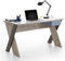 Lomadox Jugendzimmer Computertisch Schreibtisch 135cm in Sandeiche weiß Lava blau, mit Schubkasten