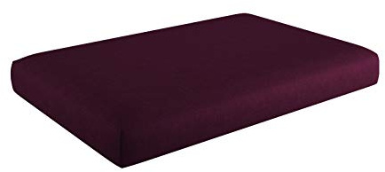 sunnypillow Palettenkissen für Gartenmöbel - Sitzkissen 120x60x15 cm - Palettenauflage für Palettensofa für Haus und Garten - Palettenpolster, Sitzpolster für Palettenmöbel - Kissen Violett