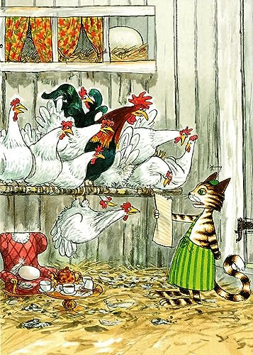 Taurus Kunstkarten Postkarte Pettersson und Findus: Findus bei den Hühnern